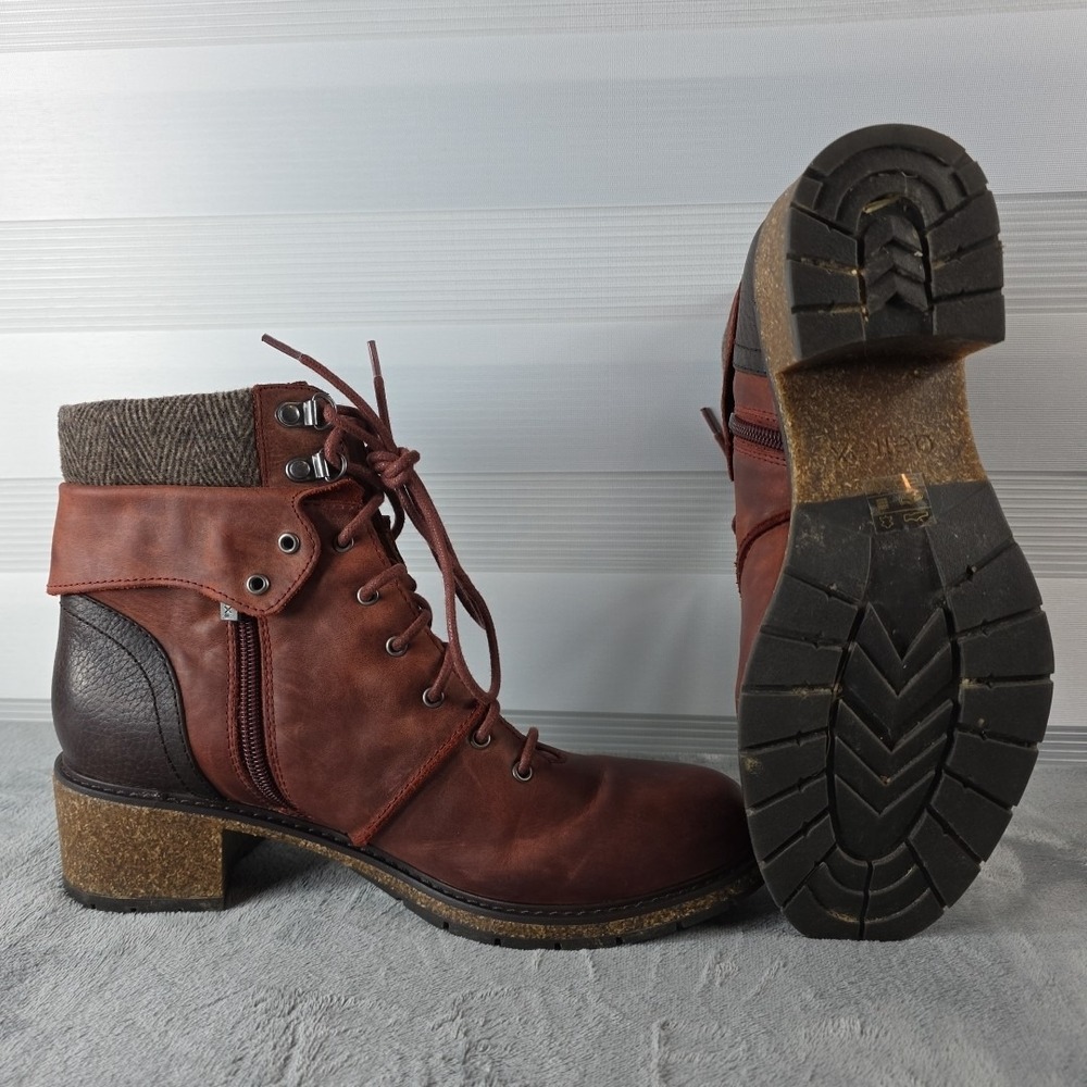 Aetrex Aubrey Red Leather Boot Women's US Size 10 CB108W‎ - Picture 5 of 9